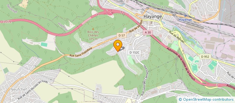 localisation de l'entreprise MADAME AGATHE DOSSMANN  HAYANGE