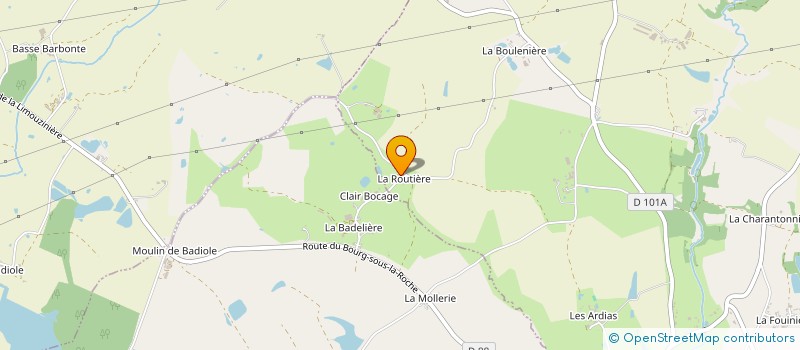 localisation de l'entreprise MADAME AGATHE DREILLARD  LA CHAIZE-LE-VICOMTE