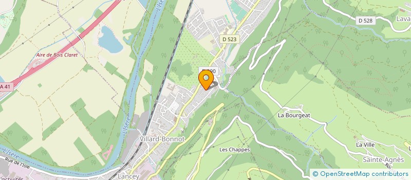 localisation de l'entreprise MADAME AGATHE DUBOIS  VILLARD-BONNOT