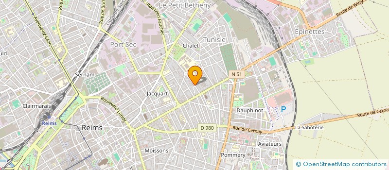 localisation de l'entreprise MADAME AGATHE DUFORT  REIMS