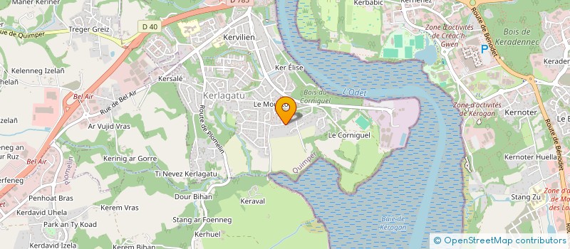 localisation de l'entreprise MADAME AGATHE DUPEYRON à QUIMPER