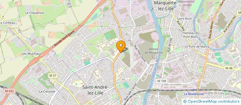 localisation de l'entreprise MADAME AGATHE DURIEUX  SAINT-ANDRE-LEZ-LILLE