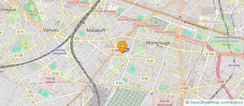 localisation de l'entreprise MADAME AGATHE GEOFFROY  MONTROUGE