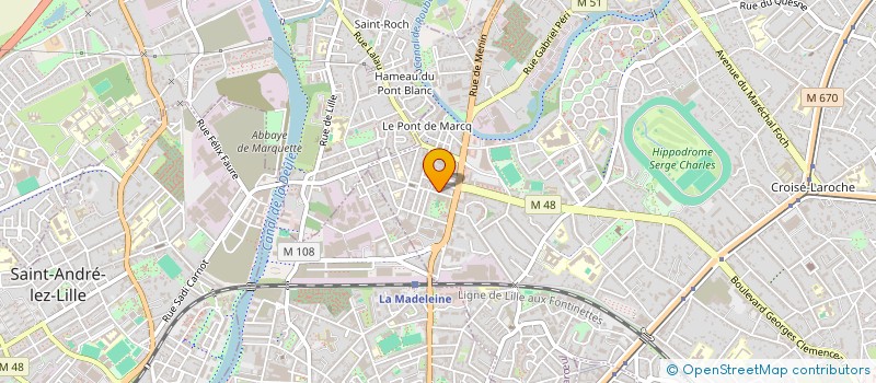 localisation de l'entreprise MADAME AGATHE GOURNAY à MARCQ-EN-BARŒUL