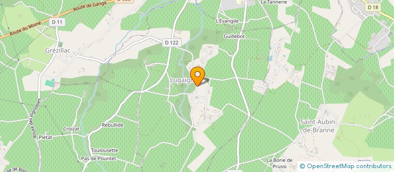 localisation de l'entreprise MADAME AGATHE GRIMALD  LUGAIGNAC