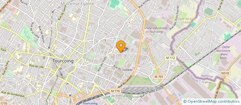 localisation de l'entreprise MADAME AGATHE GUERREIRO à TOURCOING