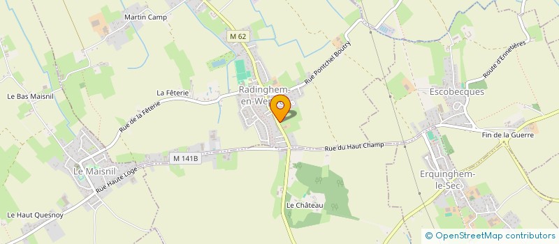 localisation de l'entreprise MADAME AGATHE HOSTYN  BEAUCAMPS-LIGNY