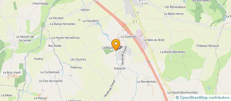 localisation de l'entreprise MADAME AGATHE HUNOT  SAINT-DOMINEUC