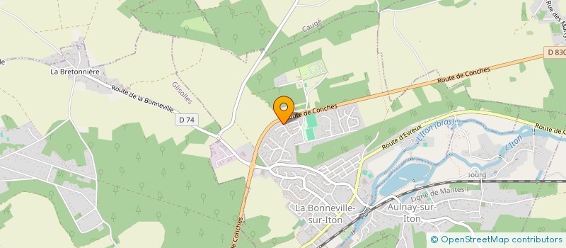 localisation de l'entreprise MADAME AGATHE HURE  LA BONNEVILLE-SUR-ITON