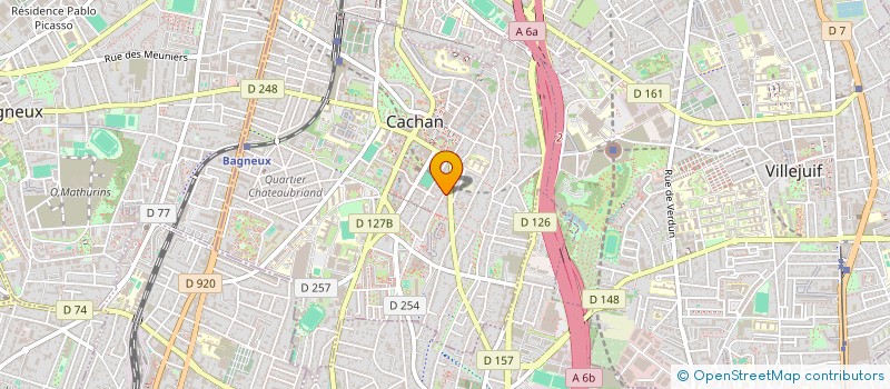 localisation de l'entreprise MADAME AGATHE HURTIG  CACHAN