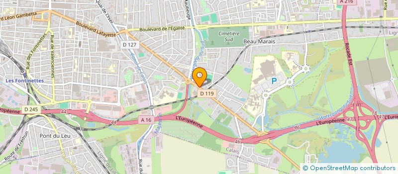 localisation de l'entreprise MADAME AGATHE HUSSON  CALAIS