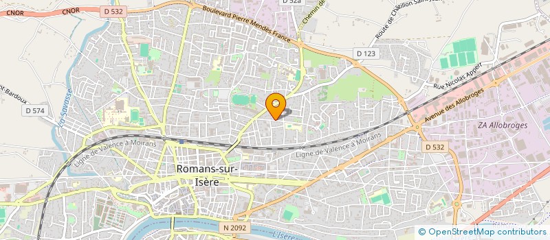 localisation de l'entreprise MADAME AGATHE JANVIER  ROMANS-SUR-ISERE