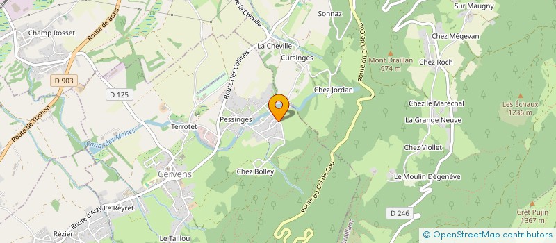 localisation de l'entreprise MADAME AGATHE LALLEMAND à CERVENS