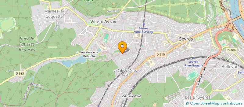 localisation de l'entreprise MADAME AGATHE LAURENT  VILLE-D'AVRAY