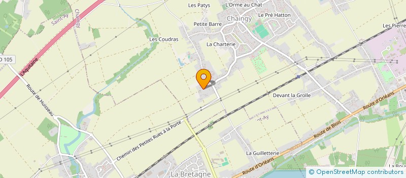 localisation de l'entreprise MADAME AGATHE LAVIGNE  CHAINGY