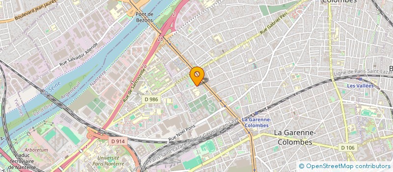 localisation de l'entreprise MADAME AGATHE LE GALL  COLOMBES