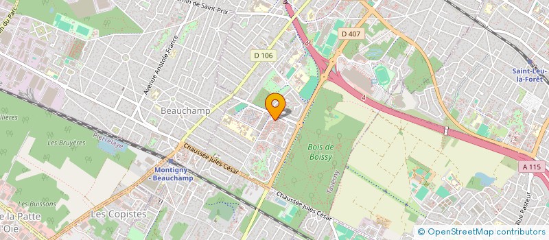 localisation de l'entreprise MADAME AGATHE LEBOEUF  TAVERNY