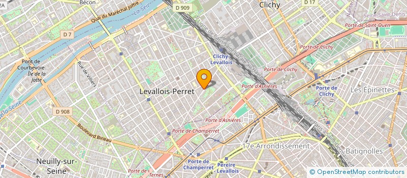 localisation de l'entreprise MADAME AGATHE LEBON à LEVALLOIS-PERRET
