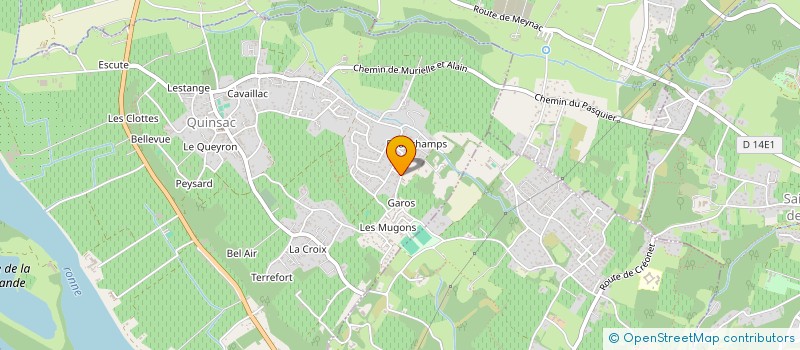 localisation de l'entreprise MADAME AGATHE LEGOF  QUINSAC