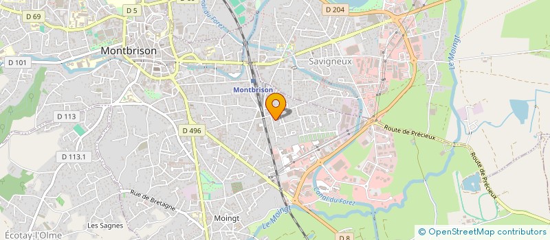 localisation de l'entreprise MADAME AGATHE LEGROS  MONTBRISON