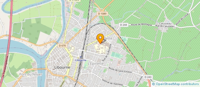 localisation de l'entreprise MADAME AGATHE LELIAS  LIBOURNE