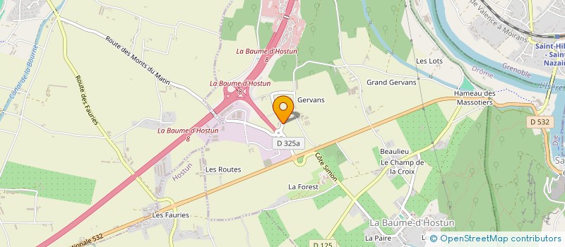 localisation de l'entreprise MADAME AGATHE LESAGE  LA BAUME-D'HOSTUN