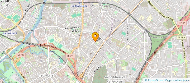 localisation de l'entreprise MADAME AGATHE LEURENT à LA MADELEINE