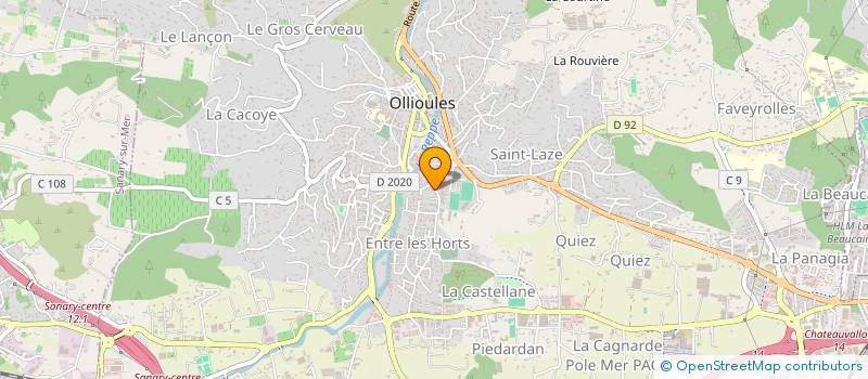 localisation de l'entreprise MADAME AGATHE LIGUORI  OLLIOULES