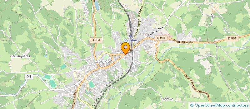 localisation de l'entreprise MADAME AGATHE LOCHARD à GOURDON