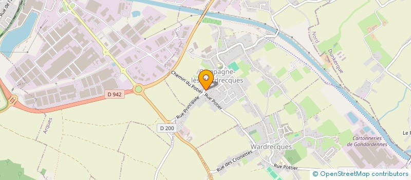 localisation de l'entreprise MADAME AGATHE LOUCHART  CAMPAGNE-LES-WARDRECQUES