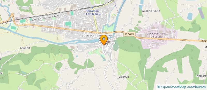 localisation de l'entreprise MADAME AGATHE MARCELLINE CANTELOUBE  TERRASSON-LAVILLEDIEU