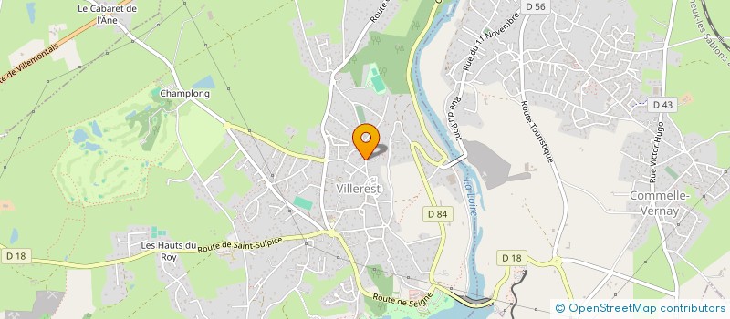 localisation de l'entreprise MADAME AGATHE MARIE MICHELE GUIBERT  VILLEREST