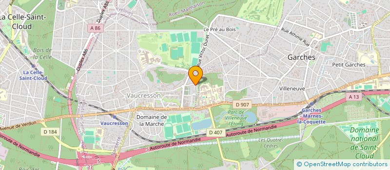 localisation de l'entreprise MADAME AGATHE MARY  VAUCRESSON