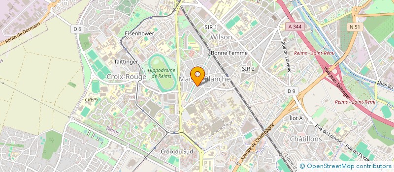 localisation de l'entreprise MADAME AGATHE MASSON  REIMS