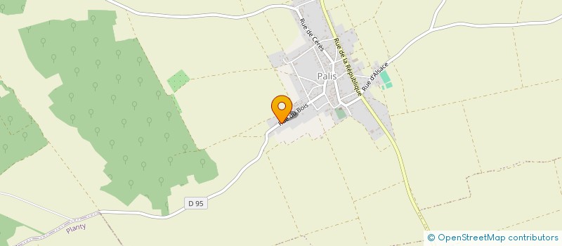 localisation de l'entreprise MADAME AGATHE MEUNIER  AIX-VILLEMAUR-PALIS