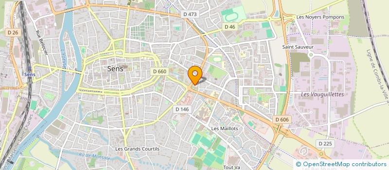 localisation de l'entreprise MADAME AGATHE MOLIERE  SENS