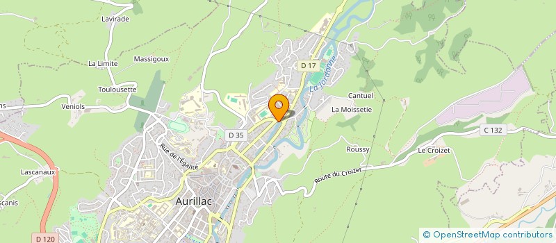 localisation de l'entreprise MADAME AGATHE MOMPEYSSIN à AURILLAC