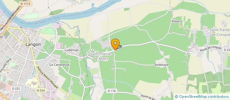 localisation de l'entreprise MADAME AGATHE MONGES  SAINT-PIERRE-DE-MONS