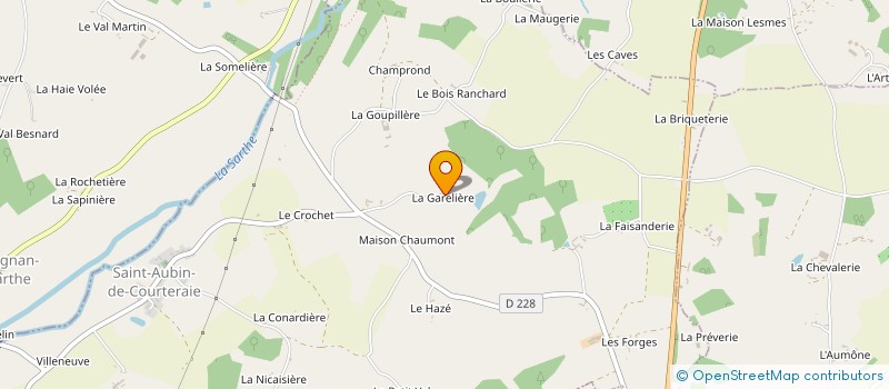 localisation de l'entreprise MADAME AGATHE MOREAU à SAINT-AUBIN-DE-COURTERAIE