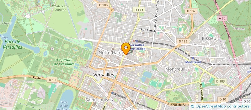 localisation de l'entreprise MADAME AGATHE MOREL à VERSAILLES