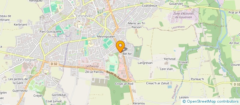 localisation de l'entreprise MADAME AGATHE MUNIER  LESNEVEN