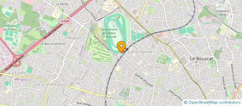 localisation de l'entreprise MADAME AGATHE NICOLAS  LE BOUSCAT