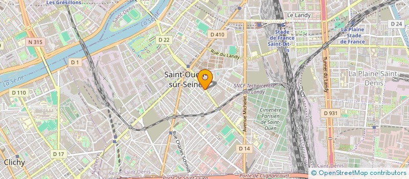 localisation de l'entreprise MADAME AGATHE NOUCHI  SAINT-OUEN-SUR-SEINE