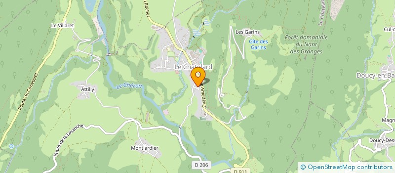 localisation de l'entreprise MADAME AGATHE PAYRE  LE CHATELARD