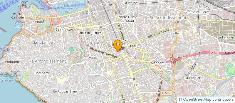localisation de l'entreprise MADAME AGATHE PERMEZEL  MARSEILLE 6EME