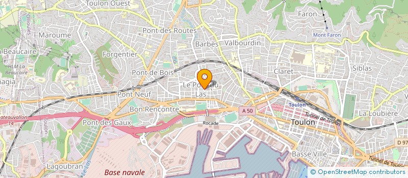 localisation de l'entreprise MADAME AGATHE PERRETTE  TOULON