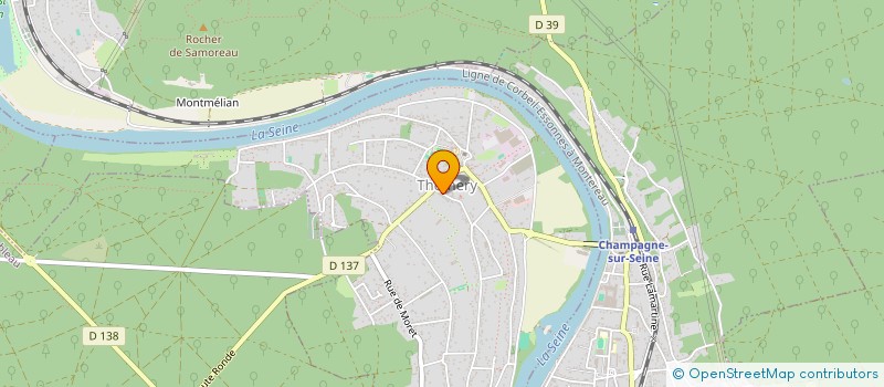 localisation de l'entreprise MADAME AGATHE PERRY  THOMERY