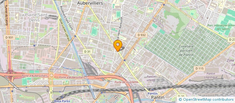 localisation de l'entreprise MADAME AGATHE POTIER à AUBERVILLIERS