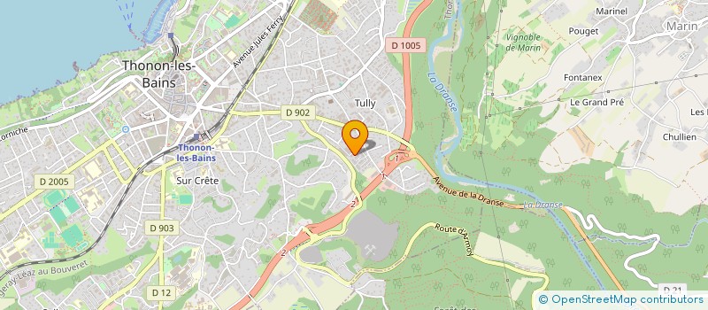 localisation de l'entreprise MADAME AGATHE POULOT RICHY à THONON-LES-BAINS