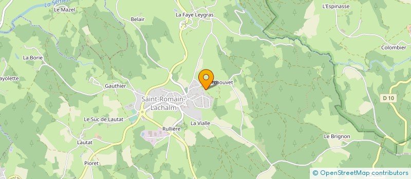 localisation de l'entreprise MADAME AGATHE POULY  SAINT-JUST-MALMONT